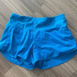 lululemon athletica Vibrant Teal-Blue Athletic Shorts